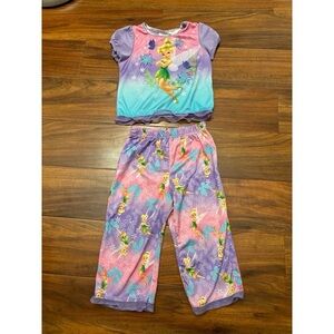 Disney Fairies Tinkerbell 2 piece pajama set